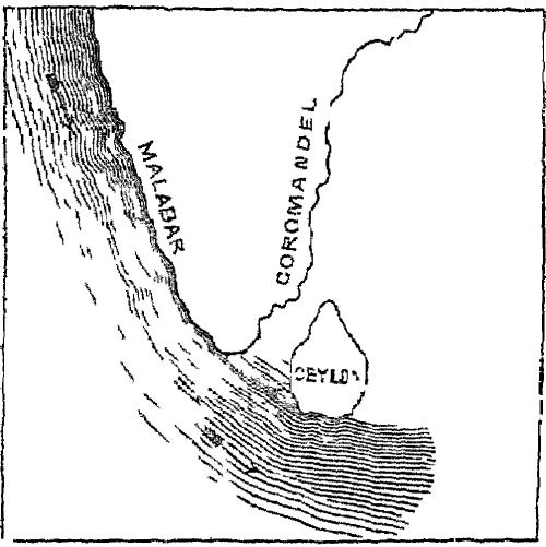 Ocean current in the southwest monsoon.