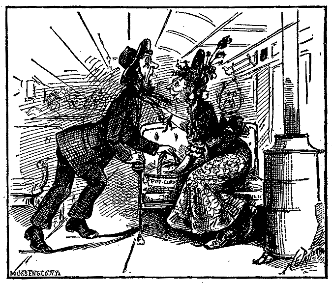 A woman pulls a man towards her.