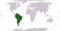 Ubicación de la América del Sur