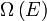 \ Omega \ dejó (E \ right)