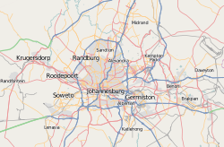 Soweto est situé dans l'agglomération de Johannesburg