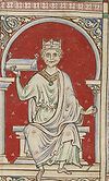 William Rufus représenté dans le Stowe Manuscrit