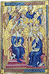 Richard II, le soi-disant 'Westminster Portrait', peint par un artiste inconnu travaillant dans le style gothique international, années 1390