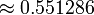 \ Environ 0.551286