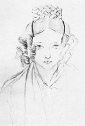 Le croquis de Victoria d'elle-même