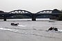 Boat Race 2011 centre Barnes Railway Bridge span.jpg