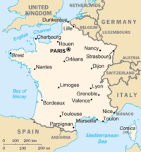 Une carte de France