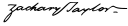 Cursive signature à l'encre
