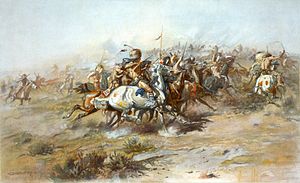Charles Marion Russell - La lutte Custer (1903) .jpg