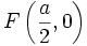 F \ left (\ frac {a} {2}, 0 \ right)