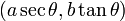 (Un \ s \ theta, b \ tan \ theta) \,