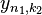 y_ {n_1, k_2}