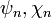 \ Psi_n, \ chi_n