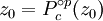 z_0 = P_c ^ {\ circ} p (z_0)