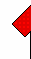 Une chemise rayée vichy rouge et noir avec un collier noir. Short blanc. Chaussettes noires avec des sommets de rayures rouges.