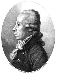 Ovale Gravure noir et blanc d'un homme regardant à gauche avec un foulard et un manteau avec de gros boutons.