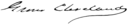 Cursive signature à l'encre