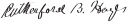 Cursive signature à l'encre