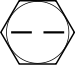 tête hexagonale vis grade 3.svg
