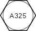 vis-ASTM de plafonnement des Hex A325.svg