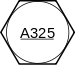 Hex bouchon à vis type ASTM A325 3.svg