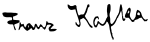 La Signature.svg de Franz Kafka