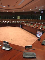 Salle du Conseil de l'UE
