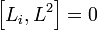 \ Left [L_i, L ^ 2 \ right] = 0