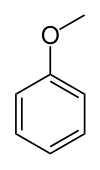 Structure chimique de l'anisole