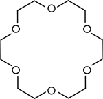 La structure chimique du 18-couronne-6