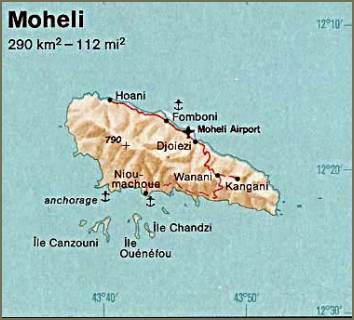 Carte de Mohéli