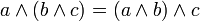un \ terres (b \ terres c) = (a \ terres b) \ c terres