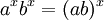\, \! \, A ^ x ^ b x = (a, b) x ^