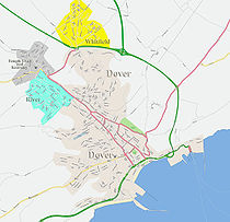 Mapa de rua de Dover - Clique para ver em grande escala
