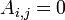 A_ {i, j = 0} \,