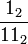 \ Frac {1_2} {} 11_2