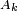 \ Scriptstyle a_k