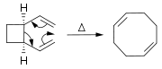 Cope rearranjo de divinylcyclobutane para ciclooctadieno