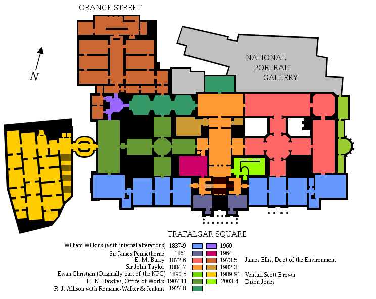 National Gallery primeiro andar plan.svg