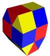 Gyroelongated honeycomb.png prismático triangular