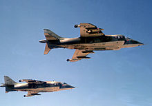 Dois Harriers que voam