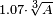 \ Begin {} smallmatrix 1,07 \ cdot \ sqrt [3] {A} \ end {smallmatrix}
