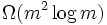 \ Omega (m ^ 2 \ log M)