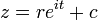 z = re ^ {o} + c