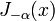 J _ {- \ alfa} (x)