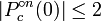 | P_c ^ {\ n} circ (0) | \ leq 2