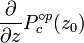 \ Frac {\ partial} {\ partial z}} {P_c ^ {\ circ p} (z_0)