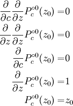 \ Begin {align} \ frac {\ partial} {\ partial {c}} \ frac {\ partial} {\ partial z}} {P_c ^ {\ circ 0} (z_0) = 0 & \\ \ frac {\ parcial} {\ partial z}} {\ frac {\ partial} {\ partial z}} {P_c ^ {\ circ 0} (z_0) = 0 & \\ \ frac {\ partial} {\ partial {c}} P_c ^ {\ circ 0} (z_0) = 0 & \\ \ frac {\ partial} {\ partial z}} {P_c ^ {\ circ 0} (z_0) = 1 & \\ P_c ^ {\ circ 0} (z_0) = & z_0 \ end {align}