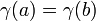 \, \! \ Gamma (a) = \ gama (b)