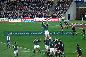 Nova Zelândia vs África do Sul 2006 Tri Nations Linha out.jpg